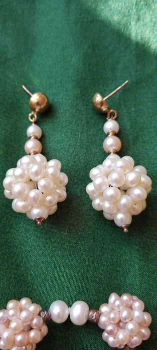 kolczyki, bransoletka, pierścionek