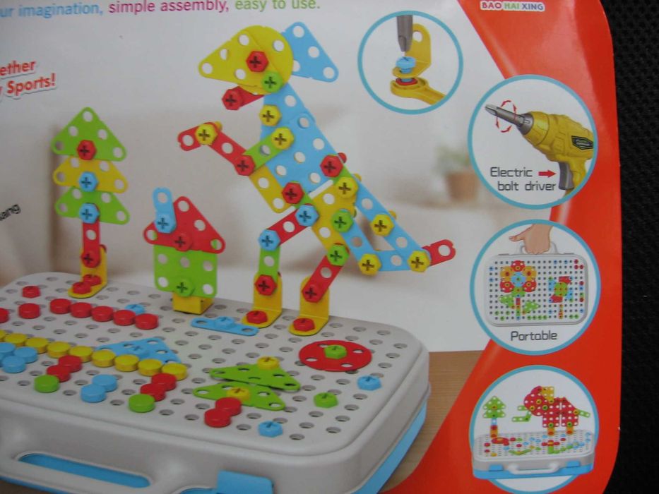 Walizka z wkrętarką i mozaiką kreatywną. Nowa!