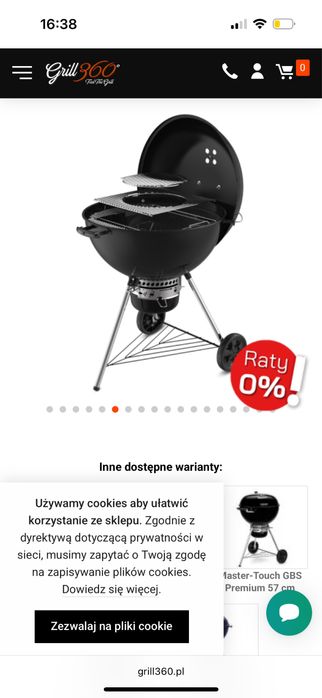 Weber gril węgliwy Master Touch 67cm