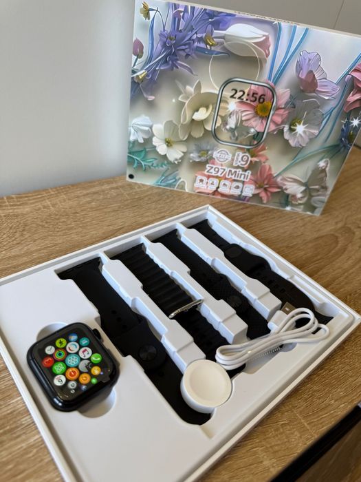 Smartwatch Mini Kit Completo — Relógio Inteligente com Pulseiras Extras e Carregador