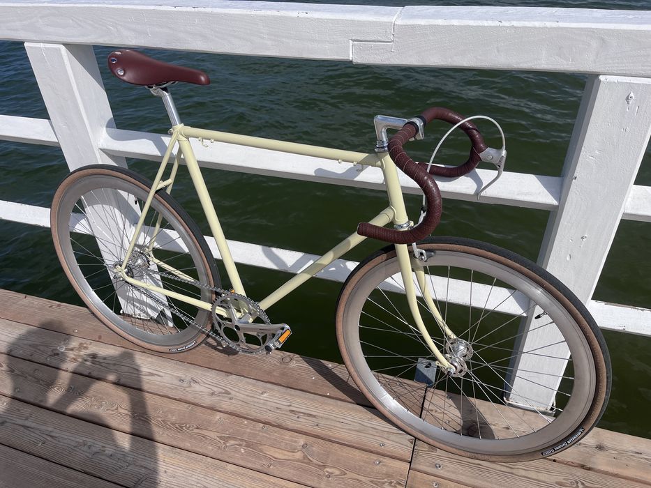 Ostre koło, single speed, fixie, Raleigh odmalowany