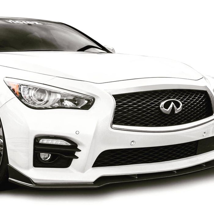 Сплиттер бампера Infiniti Q50 Sport диффузор зеркала спойлер сплiтер