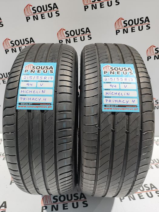 2 pneus semi novos 215-55R17 Michelin Primacy 4 94V - Oferta dos Ports