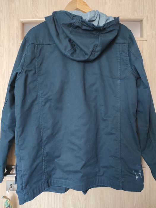 Kurtka męska z kapturem jesienna, parka, granatowa r. M Reserved