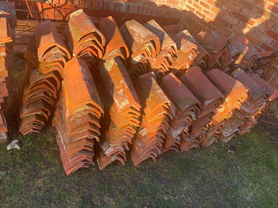 Stare Gąsiory dachowe ceramiczne