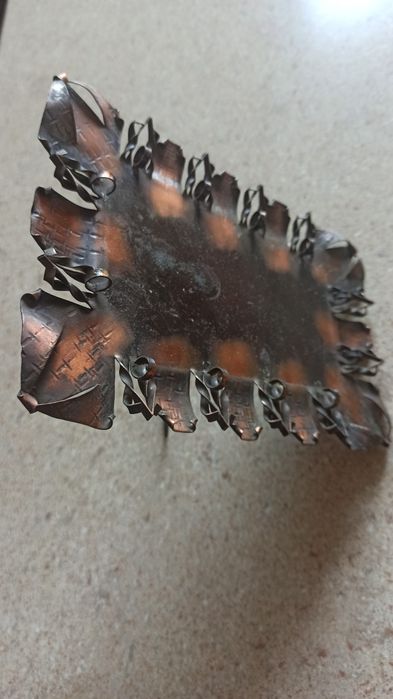 Miedziana oprawa do lusterka. Retro. PRL