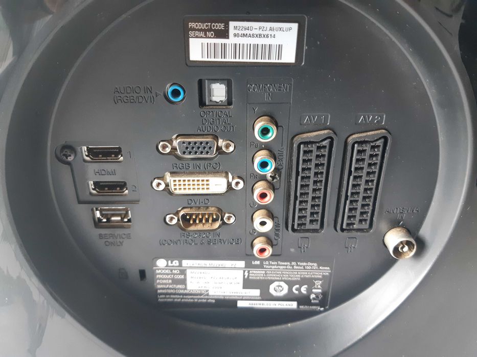 Monitor Telewizor LG 22" Flatron LG M2294D-PZ Menu PL