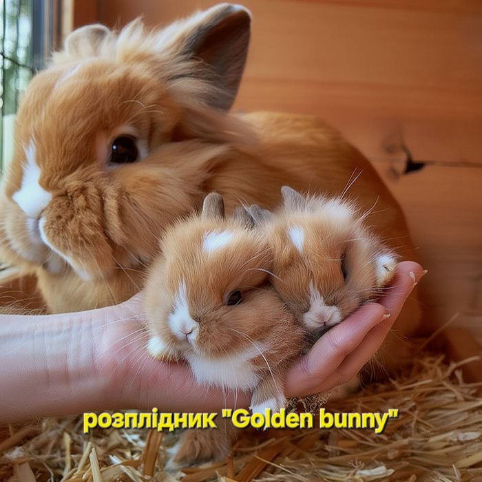 Карликові міні кролики декоративні мини крольчата Левоголові Lionhead