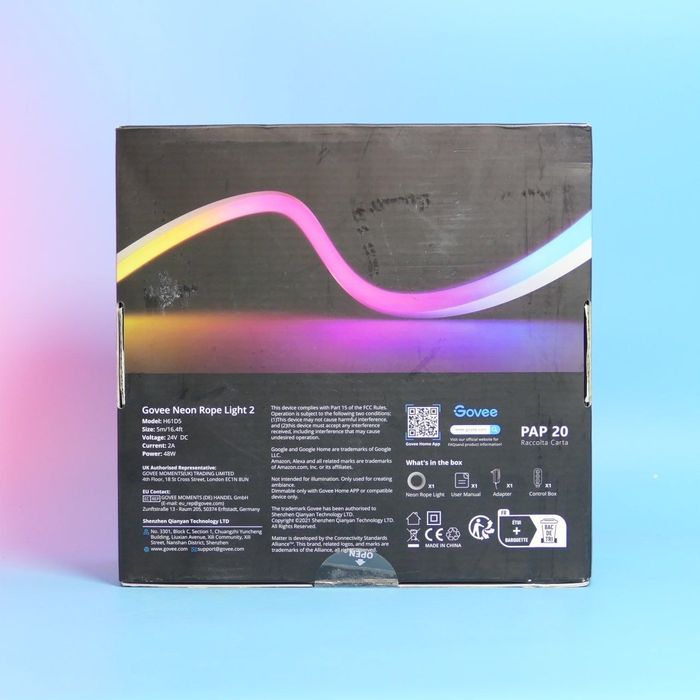 Светодиодная лента Govee Neon Rope Light 2 H61D5 5 метров