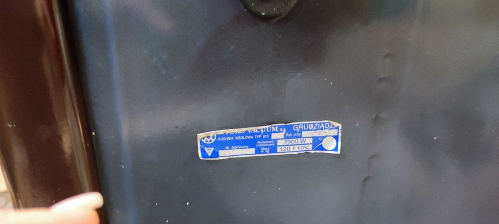 Piec kuchenny z wężownicą, prawy