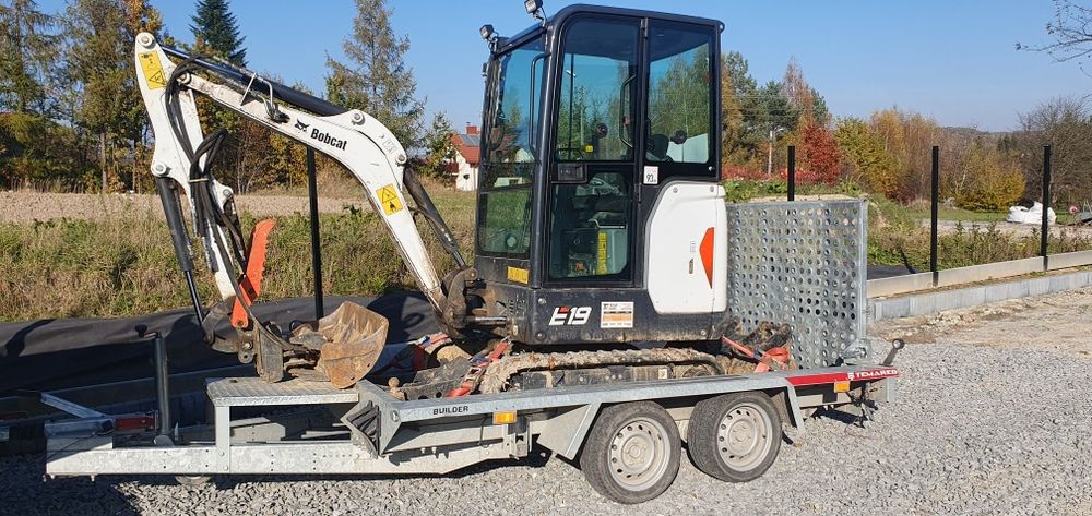 Wynajem minikoparki BOBCAT cały zestaw