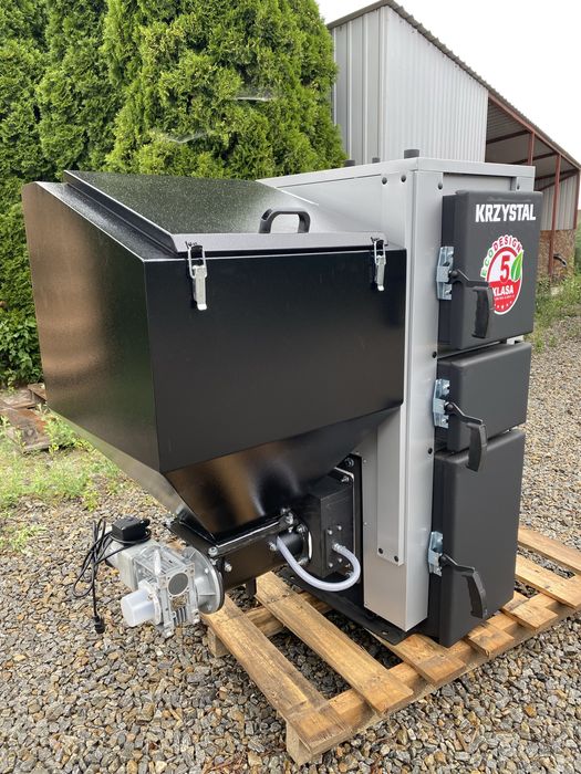 Kocioł Piec CO KRZYSTAL PELL-EKO TECHNIX 15 kW na pellet groszek drewno – SV200 5 Klasa