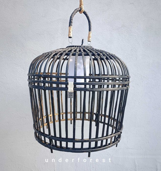 Lampa wisząca Riviéra Maison San Carlos bambus kosz lampa sufitowa