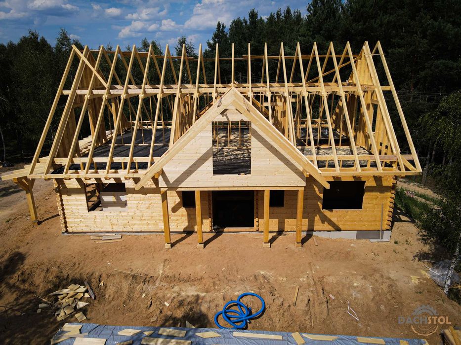 drewno na budowę domu bale klejone warstwowo BSH