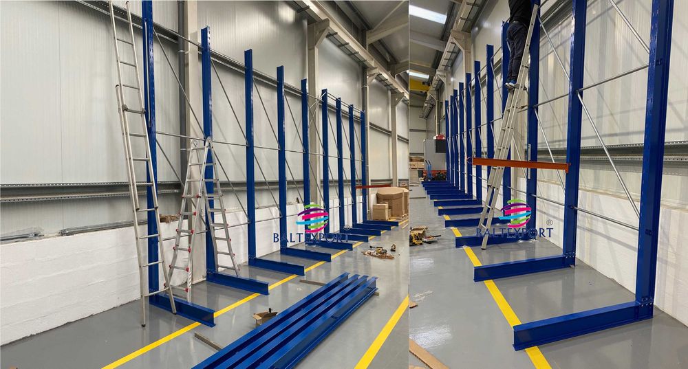Estante Cantilever, Estante Placas Madeiras / Tubos / Perfis Metálicos