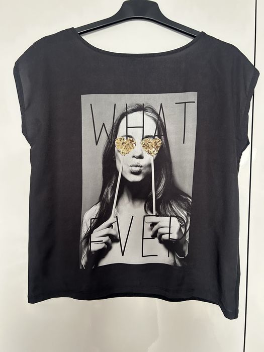 Czarny T-Shirt Mohito Rozmiar 36 S