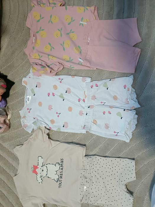 Ubranka letnie hm 74 dziewczynka