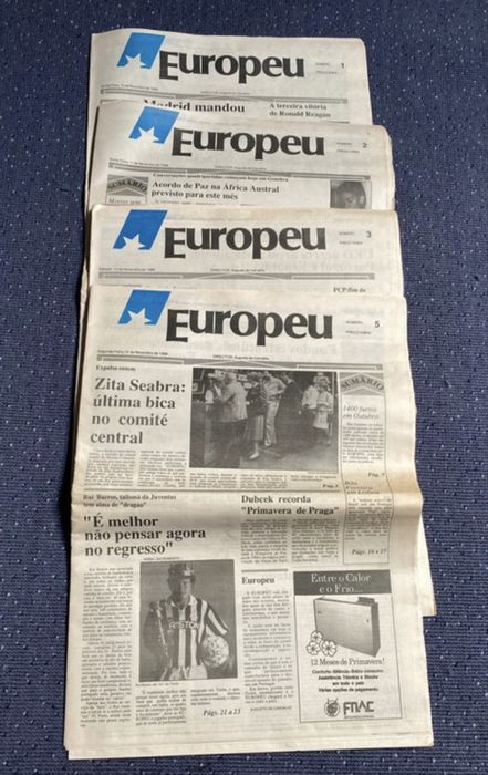 4 jornais rarissimos de O Europeu
