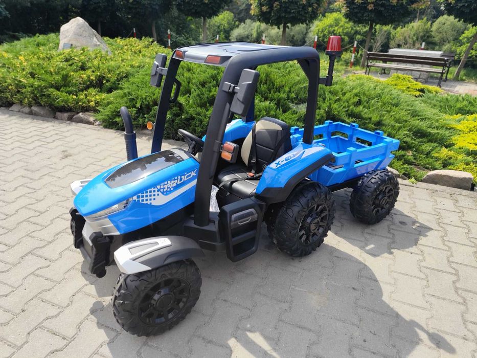 Duży Traktor Na Akumulator z Przyczepką - 24V - 400W - NOWE - PILOT