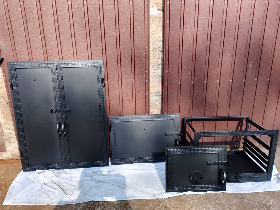 drzwi stalowe do wędzarni paleniska