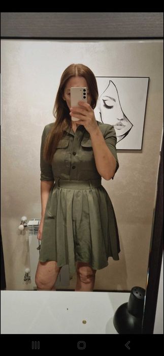 Piękna zielona sukieneczka Asos rozmiar 34