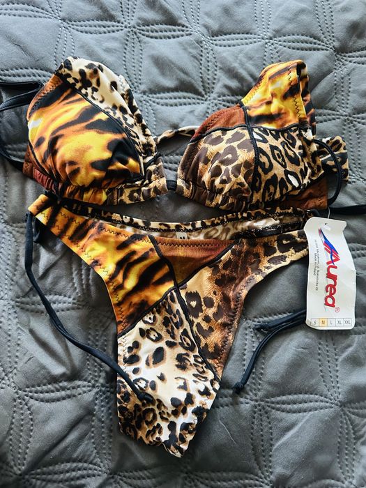 Купальники принт леопард