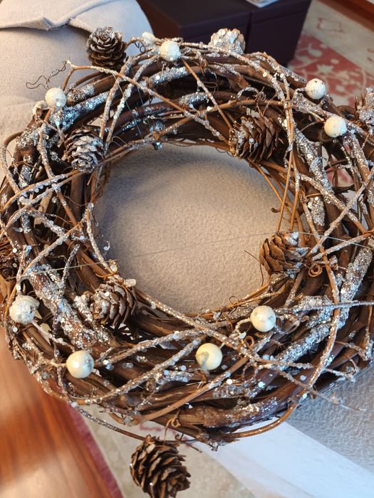 Coroa  de Natal para pendurar na entrada da porta