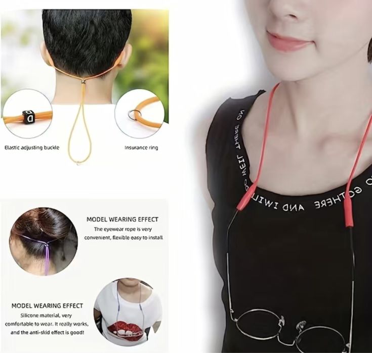 Cordão em silicone para Óculos NOVO