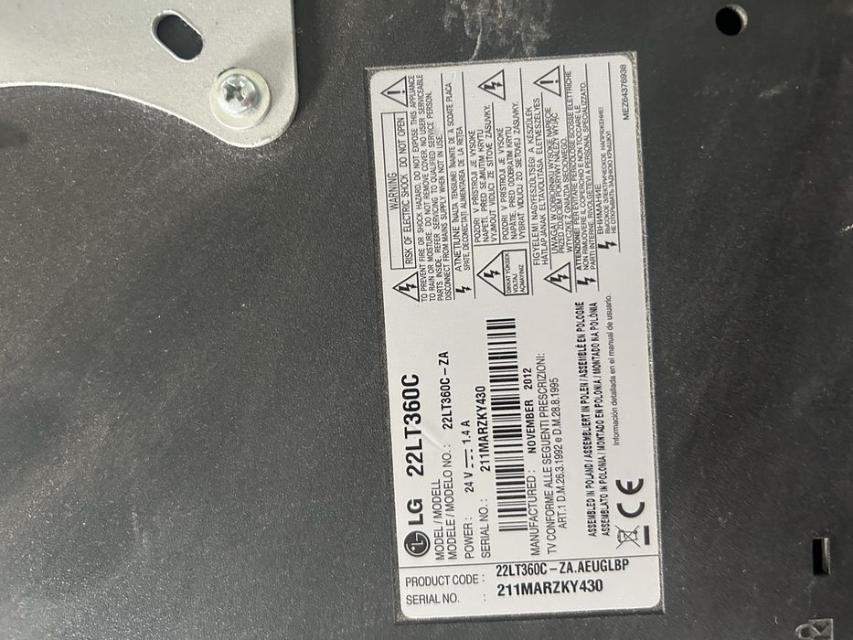 Telwizory lg22LT360C szt17 cena za całość