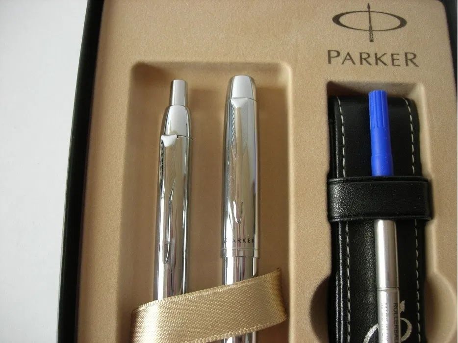 Conjunto Parker IM Chrome Rollerball + Ballpoint