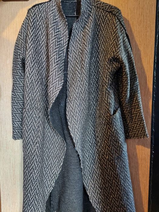 Stradivarius | długi sweter | kardigan | dwustronny | melanż