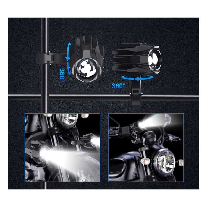 Faróis de Nevoeiro LED - 6000K Super Brilhantes 50W