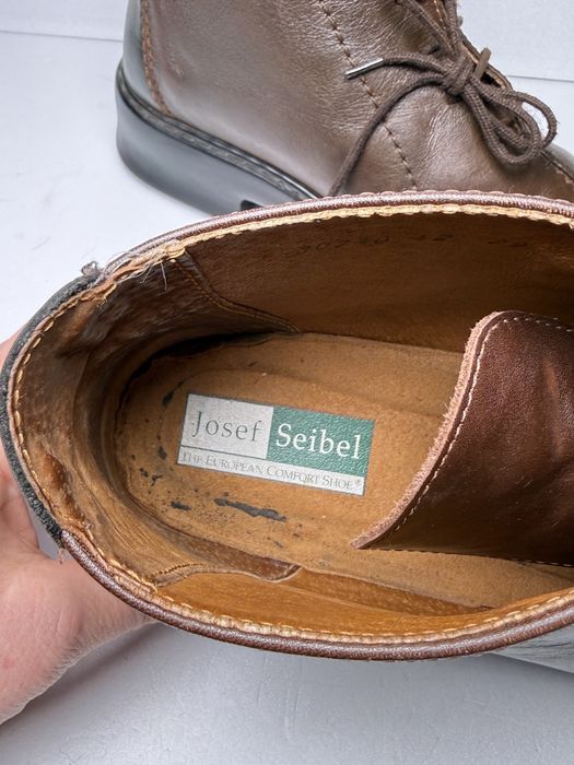 Josef Seibel  komfortowe brązowe botki r. 42 wkł:26 cm