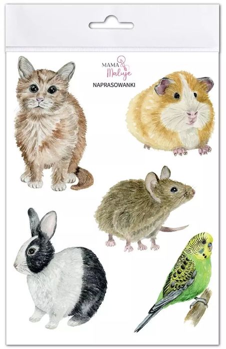 Naprasowanki Zwierzęta domowe. Mama Maluje
