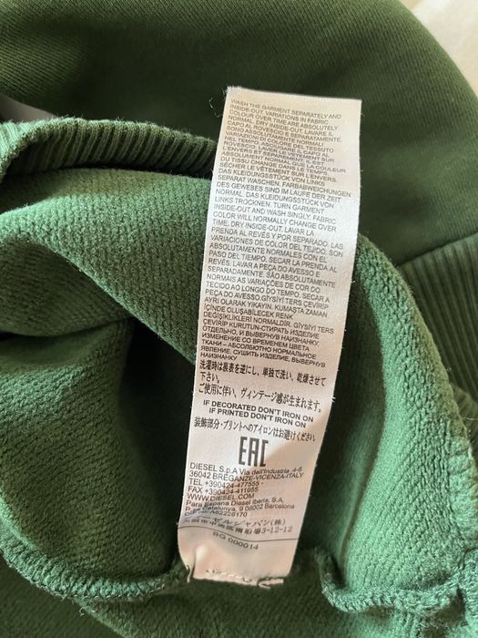 Camisola verde da marca Diesel