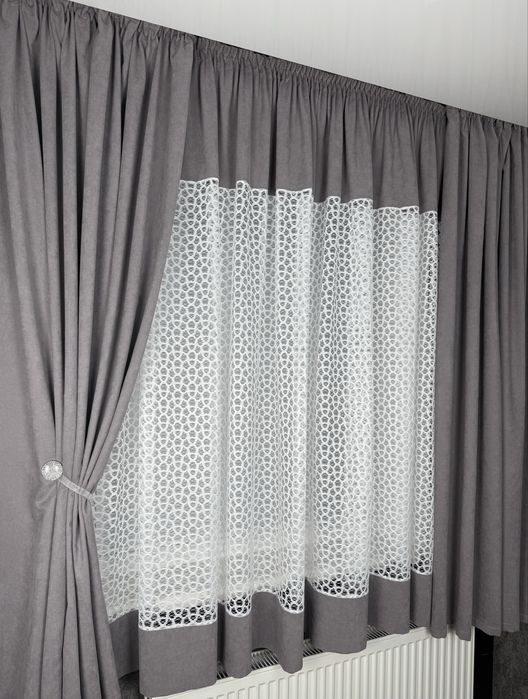 Комплект готовий пошив тюль гардина кухня вітальня