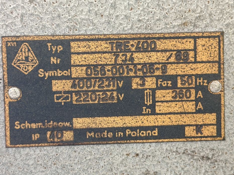 Agregat prądotwórczy wola 250 kva (118 mth przebiegu)