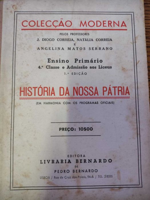 3 livros antigos  COLECÇÃO MODERNA - J. Diogo Correia, Natália Correia