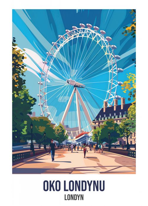 Plakat 39,5x55cm Oko Londynu