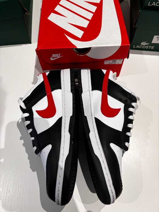 Nike Dunk Low Retro "Red Swoosh Panda" - Tamanho 43 | NOVOS