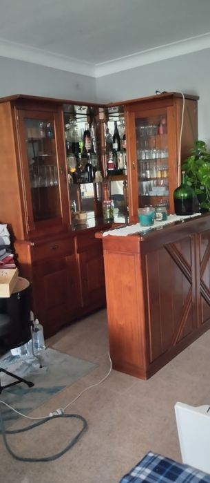 Móvel bar, madeira maciça