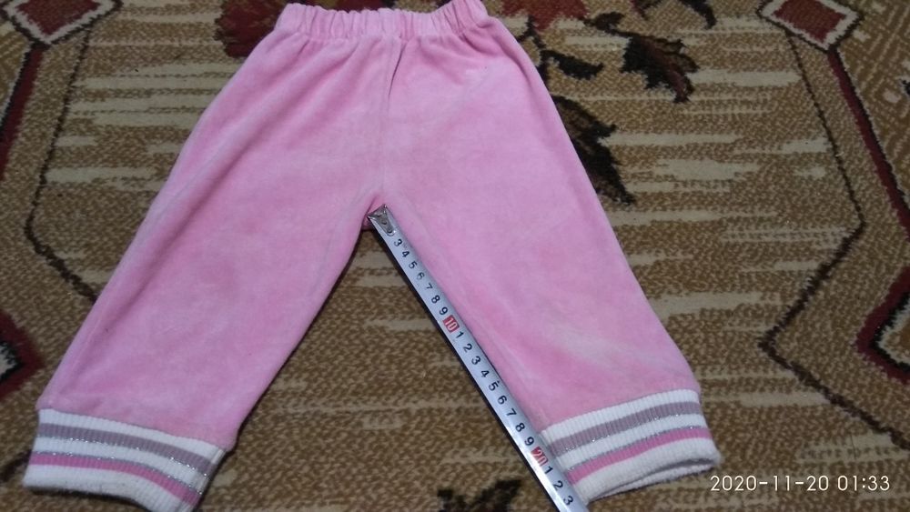 Велюровый костюмчик тройка для девочки