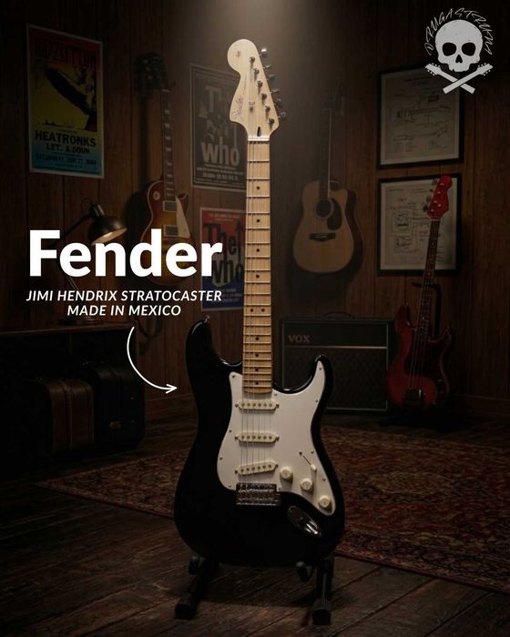 Fender Stratocaster Jimi Hendrix Signature 2015 Black - pierwszy rok produkcji, rzadki kolor