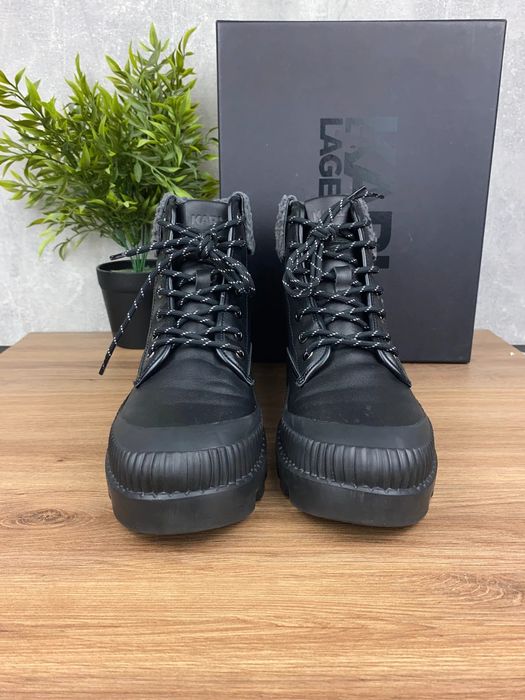 Karl Lagerfeld Trekka II Hiker Fleece r. 40 - eleganckie trzewiki