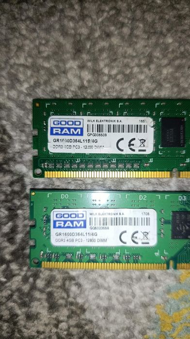Ram 2x4gb DDR3 Goodram
