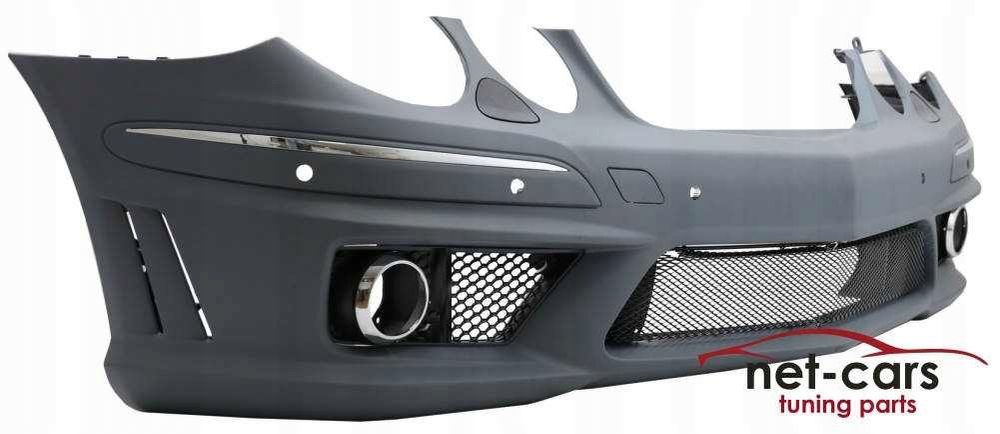 Zderzak przedni PDC + halogeny MERCEDES W211 Lift 06- AMG E55 E63 E65