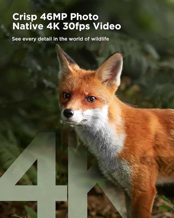 CEYOMUR 4K kamera z noktowizorem, fotopułapka z kartą pamięci 32GB