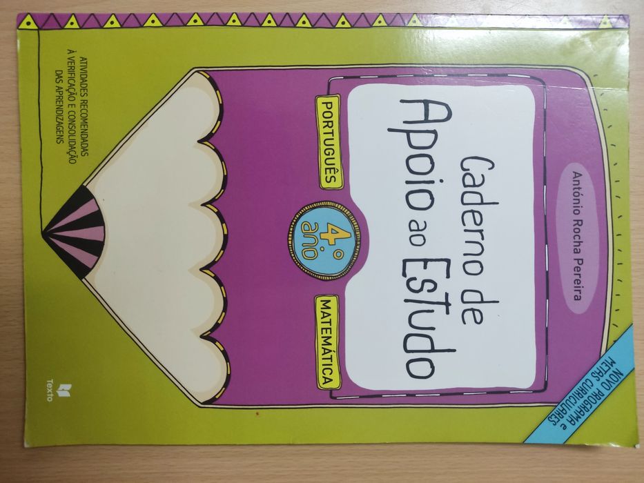 Caderno de apoio ao estudo 4°ano/ classe Matemática e Português - NOVO