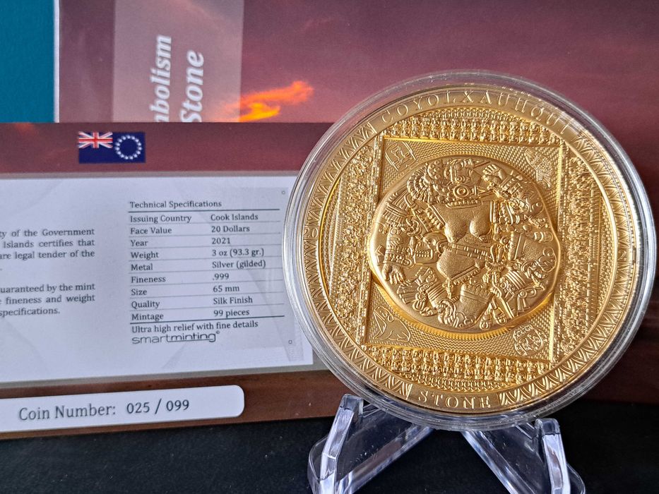 COYOLXAUHQUI STONE Gilded Archeology Symbolism Cook Islands 2021