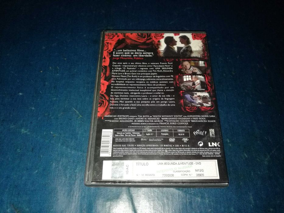 UMA SEGUNDA JUVENTUDE (Francis Ford Copolla)	DVD (leg em Português)